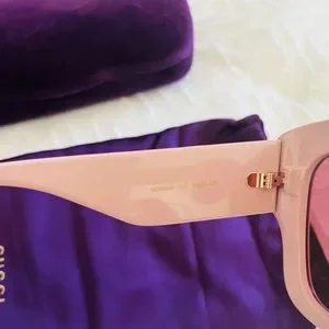 GUCCI GG0808S 003 Pink Violet Gold Rose Lens Women Sunglasses Cateye Authentic Gucci | Accessories | Gucci Gg808s 003 Pink Violet Gold Rose  main image 2